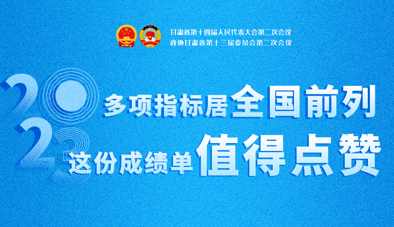 【聚焦2024甘肅兩會】3D海報|多項指標(biāo)居全國前列!甘肅這份成績單值得點贊
